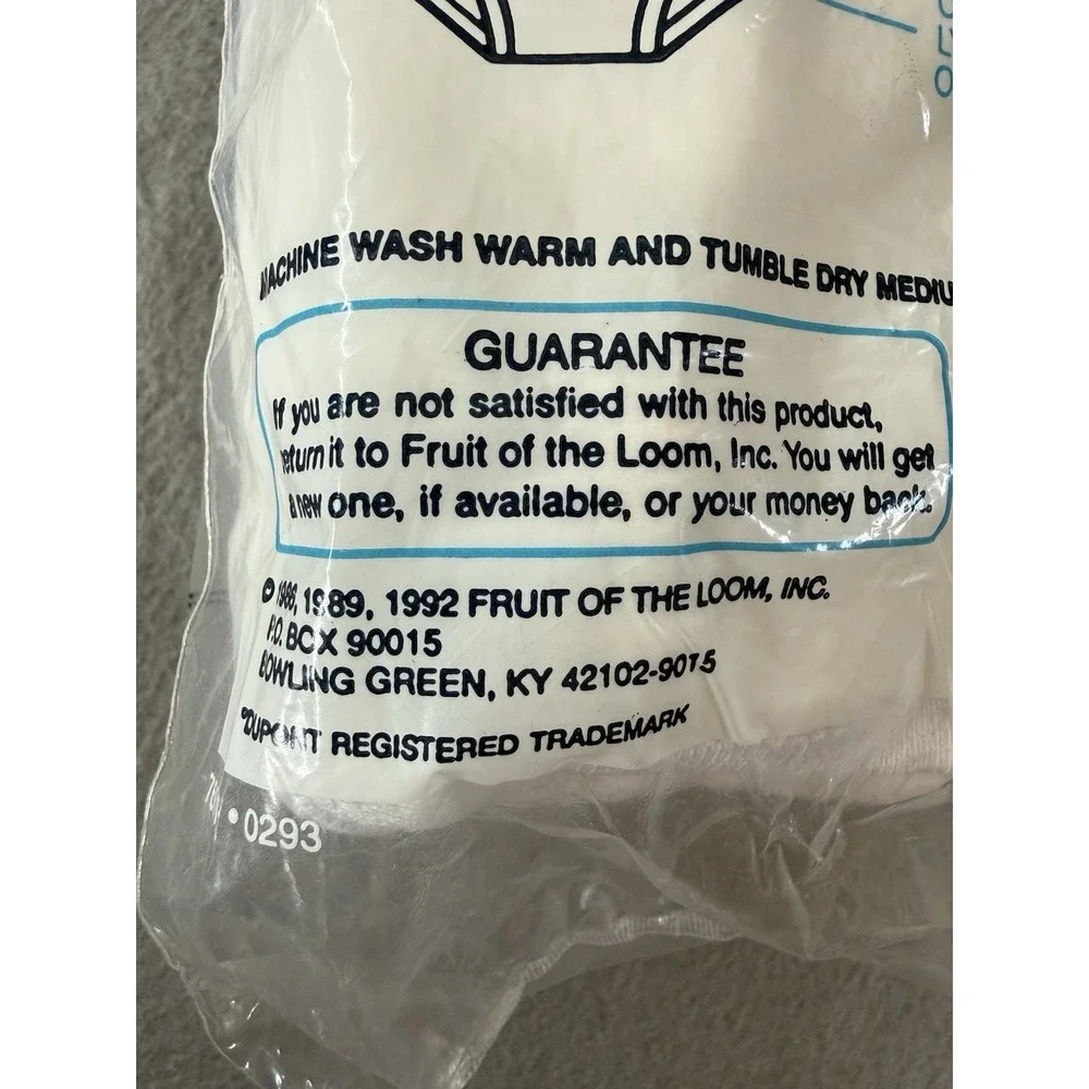 nwt ds FRUIT OF THE LOOM 3 pack brief underwear LARGE 38-40 vtg 80s 90s usa made